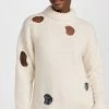 Tibi Trou Trou Alpaca Sweater Ecru -Jonathan Simkhai Shop tibdb3035930884 1661465259258 2 0. UX540 . QL90