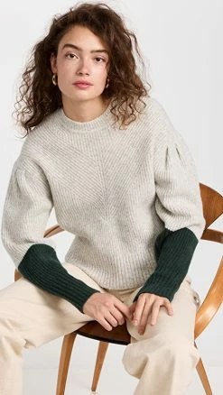 Tanya Taylor Ollie Knit Heather Grey/Martini