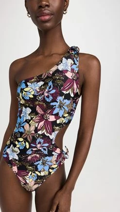 Tanya Taylor Oksanda One Piece Black Multi