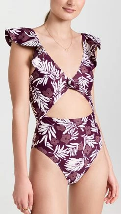 Tanya Taylor Coraline One Piece Midnight Plum Multi
