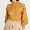 Veronica Beard Wilden Sweater Gold