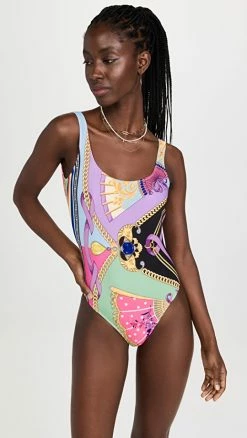 Versace Swim Lycra Vita One Piece Multicolor