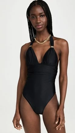 ViX Swimwear Bia One Piece Swimsuit Black